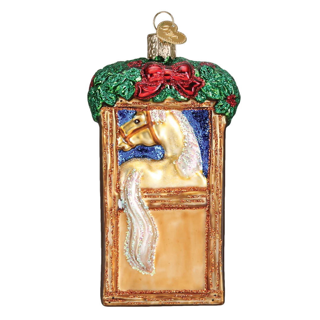 Old World Christmas Horse In Stall Ornament 4 Old World Christmas Horse In Stall Ornament