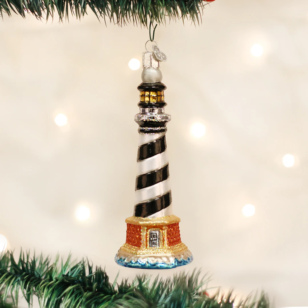 Old World Christmas Cape Hatteras Lighthouse Ornament 3 Old World Christmas Cape Hatteras Lighthouse Ornament