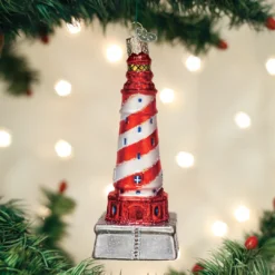 TheHolidayBarn.com White Shoal Lighthouse Ornament