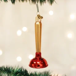 Old World Christmas Toilet Plunger Ornament