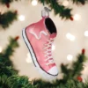 Old World Christmas Pink High-Top Sneaker Ornament 2 Old World Christmas Pink High-Top Sneaker Ornament