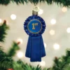 TheHolidayBarn.com Christmas Blue Ribbon Ornament 2 TheHolidayBarn.com Christmas Blue Ribbon Ornament