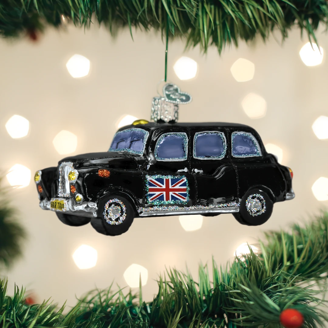 TheHolidayBarn.com Christmas British Taxi Ornament 3 TheHolidayBarn.com Christmas British Taxi Ornament