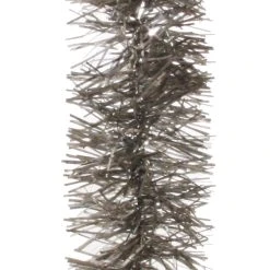 ShiShi Christmas Antiqued Silver Tinsel Garland