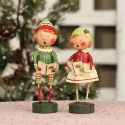 Henry And Holly Come Caroling Figurine, Lori Mitchell