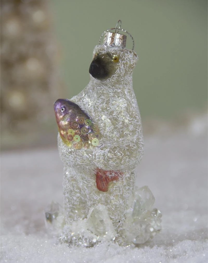 The Holiday Barn Great Catch Polar Bear With Fish Ornament Christmas 3 The Holiday Barn Great Catch Polar Bear With Fish Ornament Christmas