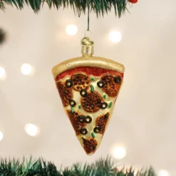 Old World Christmas Pepperoni Pizza Slice Ornament