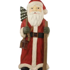 Bethany Lowe Santa With Staff Red - 20" Tall