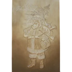 Bethany Lowe Embossed Santa Wallhanging