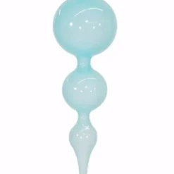 TheHolidayBarn.com Jim Marvin Ornaments Jim Marvin Turquoise Blue Bubblegum Finial Ornament