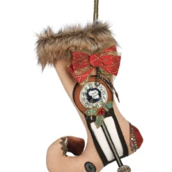 TheHolidayBarn.com Christmas Angelina Stocking Accent Pillow