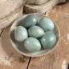 Bethany Lowe Small Aqua Eggs With Gold Flecks 1 Bethany Lowe Small Aqua Eggs With Gold Flecks
