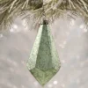 Bethany Lowe Aqua Geometric Teardrop Ornament