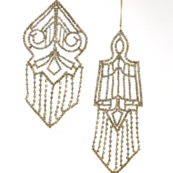 Katherine's Collection Art Deco Rhinestone Ornaments New!