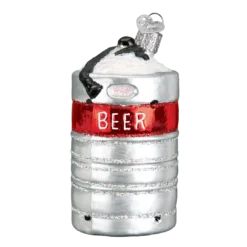 Old World Christmas Beer Keg Ornament New!