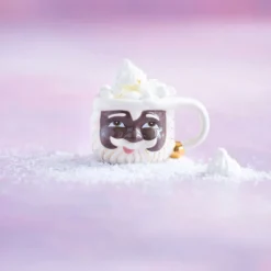 Glitterville New! Black Papa Noel Mug