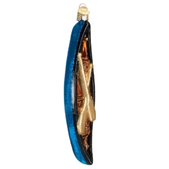 Old World Christmas Glass Canoe Ornament 8 Old World Christmas Glass Canoe Ornament