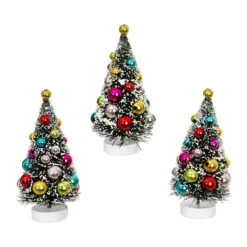 Raz Decorated Bottle Brush Trees - 4" New!