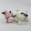 Cody Foster Bouffant Pink & White Poodle Ornaments