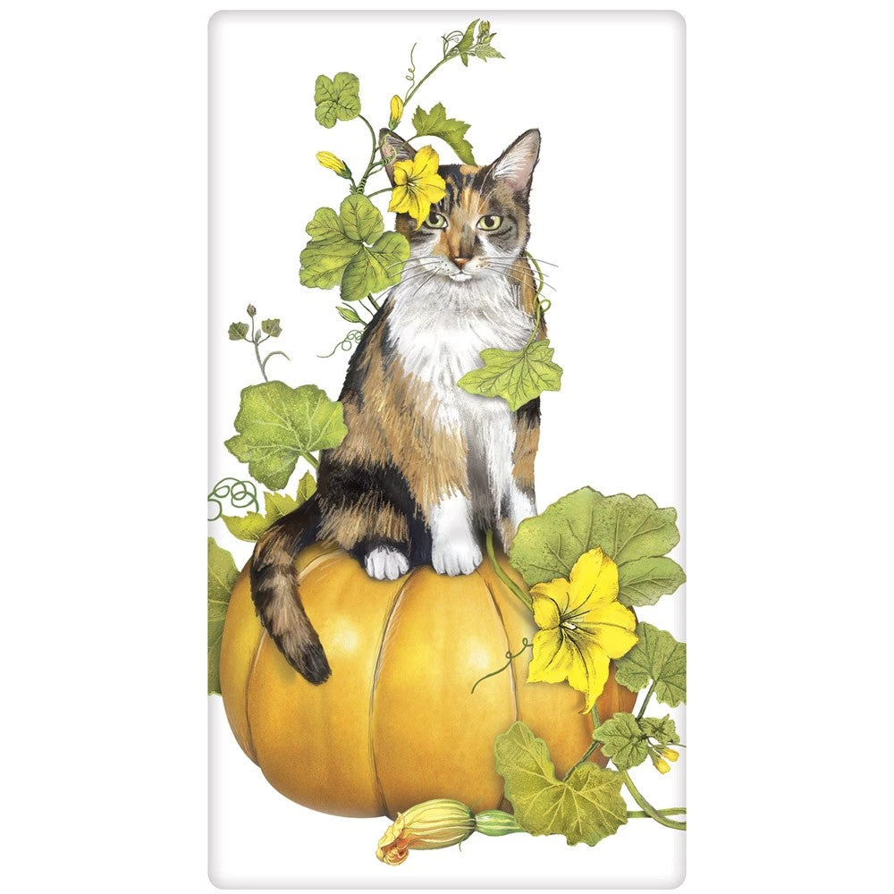 Mary Lake-Thompson New! Calico Cat Pumpkin Stack Towel 3 Mary Lake-Thompson New! Calico Cat Pumpkin Stack Towel