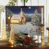 Raz New! Christmas Church Print With Lights