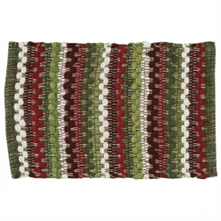Park Hill Cozy Christmas Cotton Weave Placemats New!