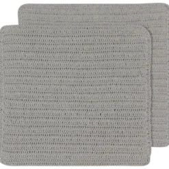 TheHolidayBarn.com Crocheted Dishcloths, Gray