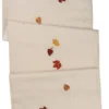 Primitives By Kathy New! Embroidered Fall Leaves Linen Table Runner