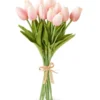 K&K Interiors Faux Pink Tulip Bunch