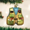 Old World Christmas Fishing Vest Ornament 2 Old World Christmas Fishing Vest Ornament
