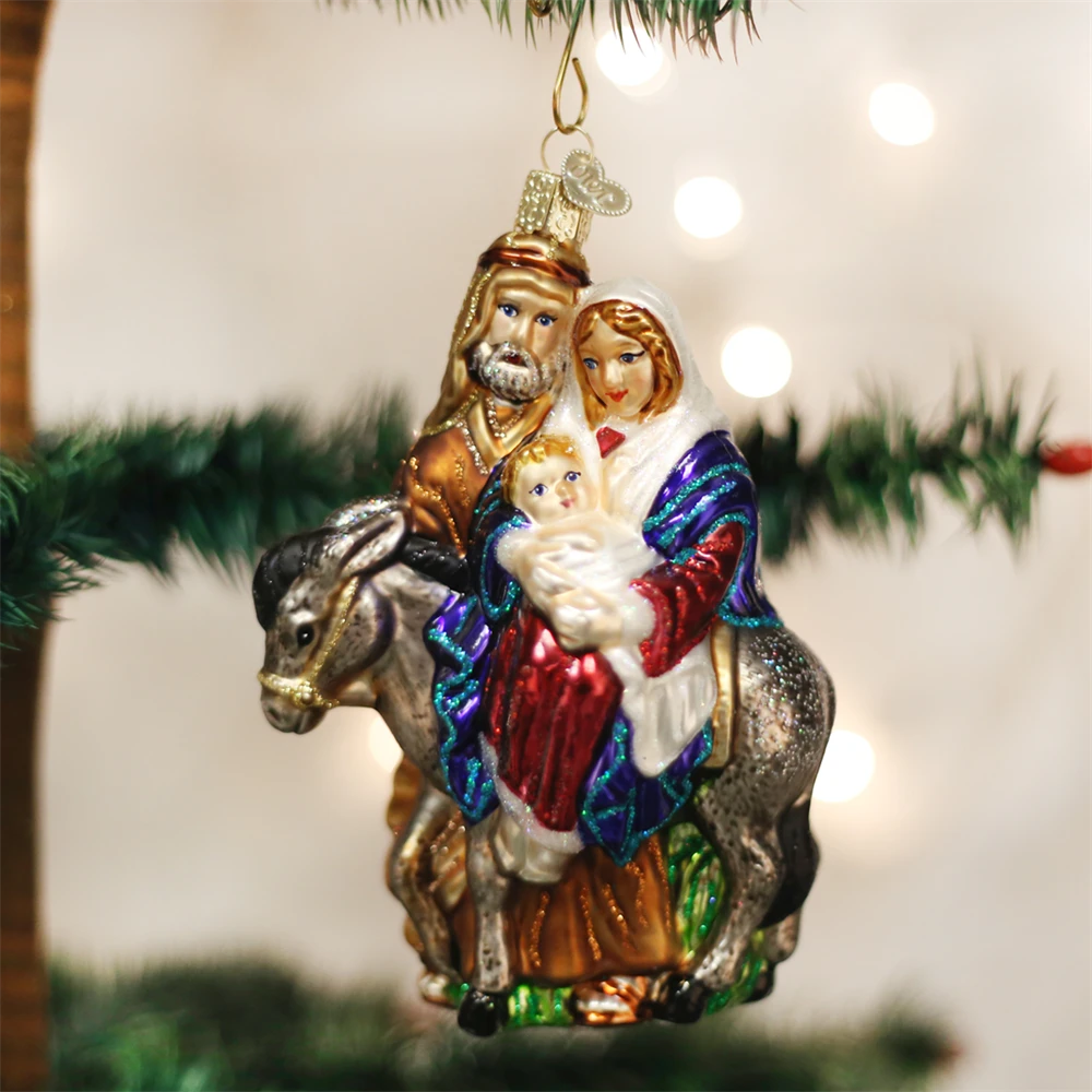Old World Christmas Flight To Egypt Ornament 3 Old World Christmas Flight To Egypt Ornament