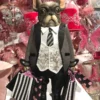 Katherine's Collection French Bull Dog With Shopping Bags New!