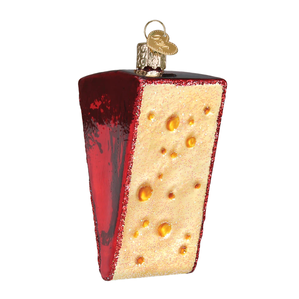 Old World Christmas Cheese Wedge Ornament 3 Old World Christmas Cheese Wedge Ornament