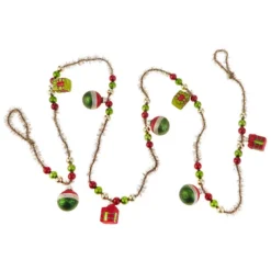 Raz New! Glass Gift Box & Tinsel Garland