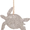 Midwest-CBK Glittered Sea Turtle Silhouette Ornament Christmas