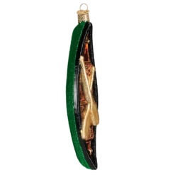 Old World Christmas Glass Canoe Ornament 9 Old World Christmas Glass Canoe Ornament