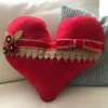 Demdaco New! Heart-Shaped Pillow 2 Demdaco New! Heart-Shaped Pillow