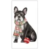 Mary Lake-Thompson Holiday Party Boston Terrier Flour Sack Towel 2 Mary Lake-Thompson Holiday Party Boston Terrier Flour Sack Towel