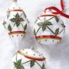 Raz Jeweled Holly Glass Ornaments 2 Raz Jeweled Holly Glass Ornaments