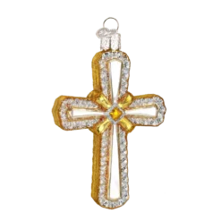 Old World Christmas Holy Cross Glass Christmas Ornament 5 Old World Christmas Holy Cross Glass Christmas Ornament
