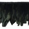 Zucker Iridescent Black Feather Fringe Halloween