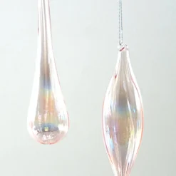 Katherine's Collection Iridescent Glass Drop & Finial Ornaments New!