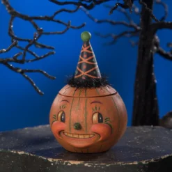 Bethany Lowe Jackie Orange-O-Ween Pumpkin Jar