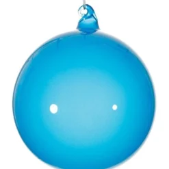 Winward Jim Marvin Ornaments Jim Marvin Aegean Sea Blue Bubblegum Glass Ornaments