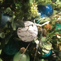 Winward Jim Marvin White & Grey Marble Glass Ball Ornaments New! 7 Winward Jim Marvin White & Grey Marble Glass Ball Ornaments New!