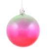 Winward New! Jim Marvin Green Fuchsia Ombre Glass Ball Ornaments