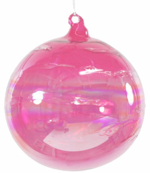 TheHolidayBarn.com Jim Marvin Ornaments Jim Marvin Iridescent Candy Rose Pink Art Glass Ball Ornaments 3 TheHolidayBarn.com Jim Marvin Ornaments Jim Marvin Iridescent Candy Rose Pink Art Glass Ball Ornaments