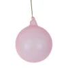 TheHolidayBarn.com Jim Marvin Pink Marble Ice Glass Ball Ornaments New!