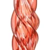 TheHolidayBarn.com Jim Marvin Twisted Glass Icicle Ornaments, Coral