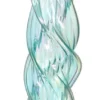 TheHolidayBarn.com Jim Marvin Twisted Glass Icicle Ornaments, Light Blue Green